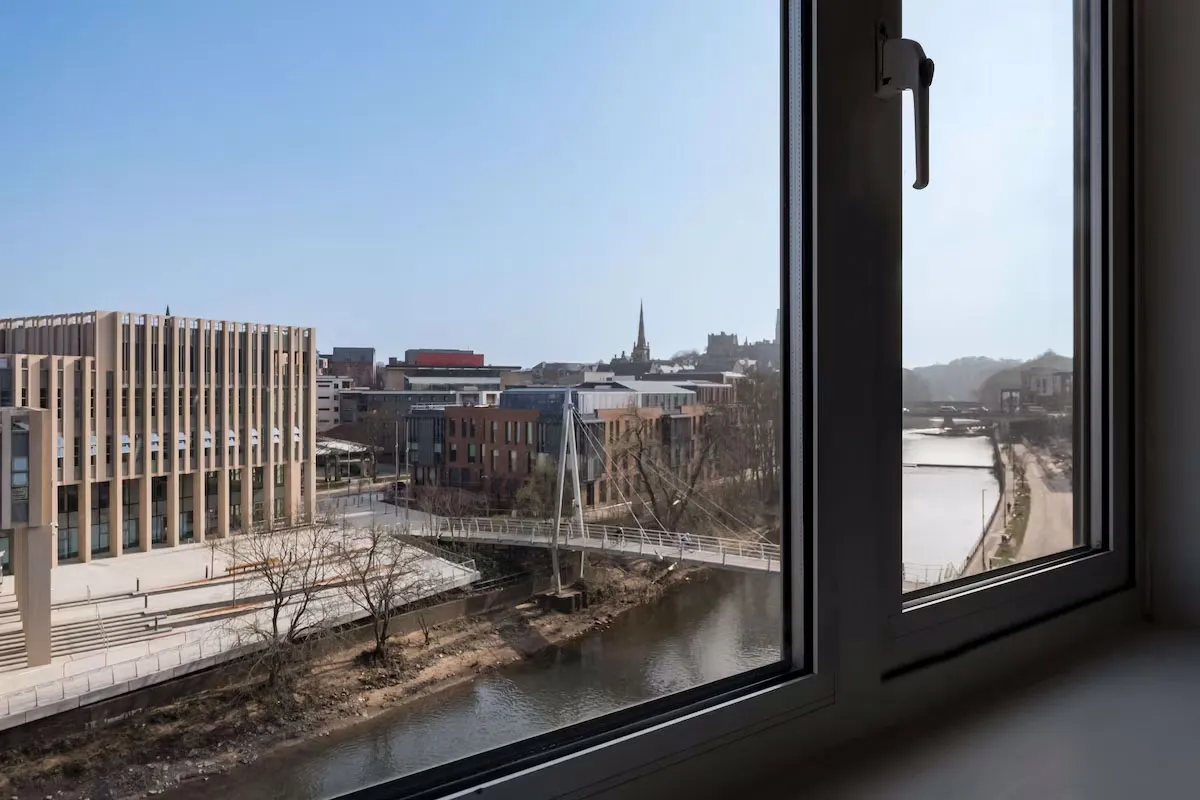 Superior room with river view in Radisson Blu Hotel in Durham